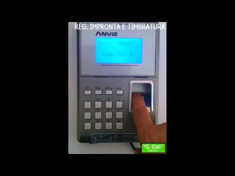 TC550 Rilevazione Presenze biometrico e tessera rdif registrazione impronta