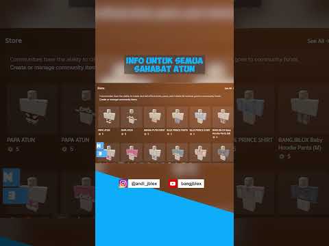 INFO UNTUK TEMAN SEMUA !! YUK BELI MERCH AKU DIROBLOX !! #shorts #short
