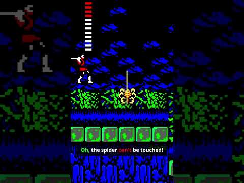When a spider whoops your ass in #Castlevania 🕷️ #castlevania2 #nintendoclassics #retroclassics
