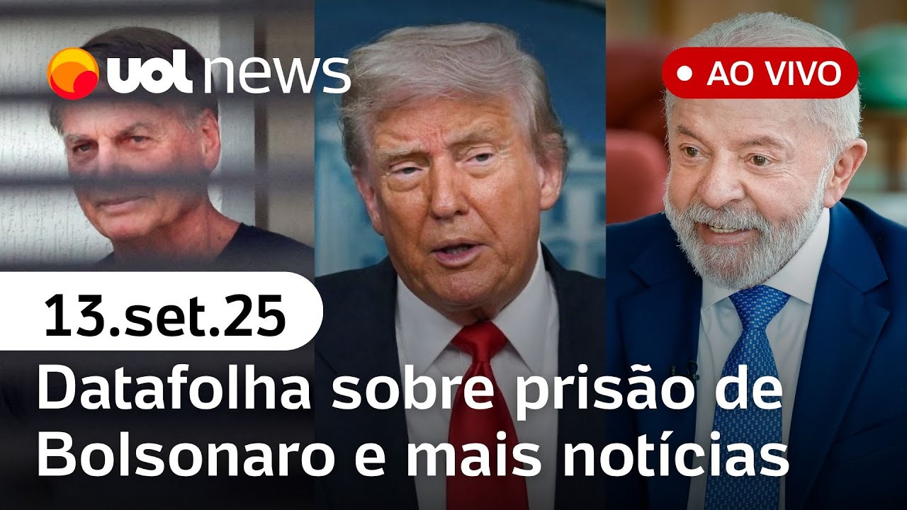 Datafolha: Prisão de Bolsonaro tem apoio de 50%; Alckmin fala sobre anistia; pressão de Trump