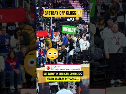 Wemby practising for the DUNK CONTEST👀