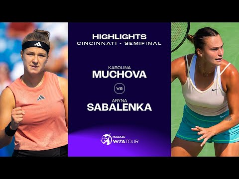 Karolina Muchova vs. Aryna Sabalenka | 2023 Cincinnati Semifinals | WTA Match Highlights