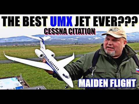 E-Flite UMX Cessna Citation Longitude Twin 30mm EDF RC Jet BNF MAIDEN FLIGHT