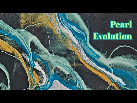 Pearl Evolution ✨Fantastic Pearl Green Modern Minimal Transparent Base Pour!  It WORKED!!