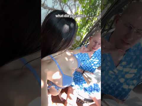 Did you notice what he didn't? 👅 #summer #vacation #rizz