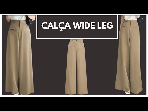 Calça wide leg - modelagem e costura