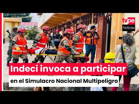 Indeci exhorta a familias y escolares a sumarse al  Simulacro Nacional Multipeligro
