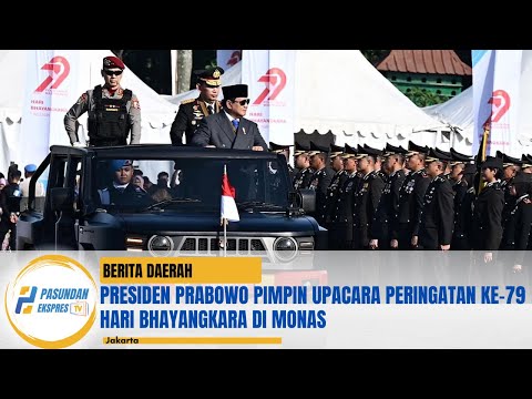 Presiden Prabowo Pimpin Upacara Peringatan ke-79 Hari Bhayangkara di Monas