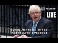 LIVE: Former British Prime Minister Boris Johnson gives evidence in partygate inquiry