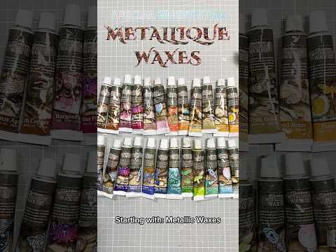 Metallique Waxes - so popular in my line! Learn more in the livestream #mixmedia #finnabair #waxes