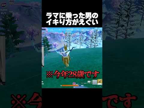 ラマに乗った配信者の二つ名が最強すぎる【フォートナイト/Fortnite】のサムネイル