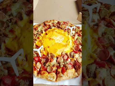 Pizza Domino's Terbaru Paling Enak Volcano Sultan Pizza 1 Kg #kuliner #pizza #dominospizza