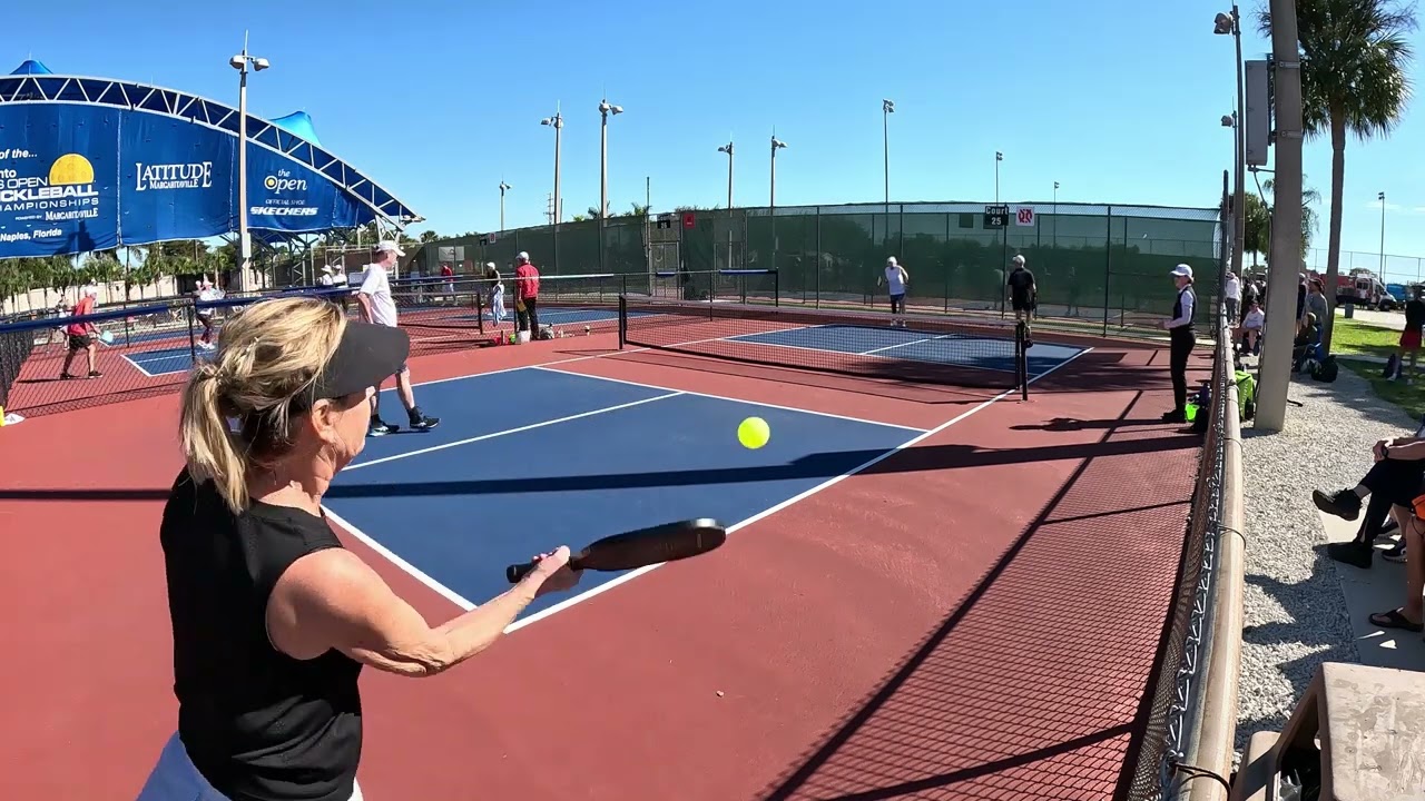 Winner's Bracket Final - 2024 Naples Pickleball Center/Paddletek Championship MXD Doubles (4.5) 55+