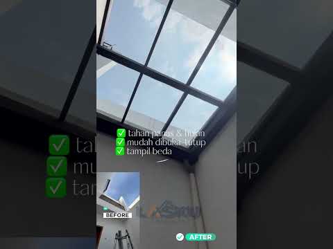 Kanopi sliding manual atap kaca Tempered 8mm Tlp 081281093916 #kanopikacatempered