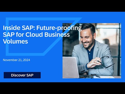 Future-proofing SAP for Cloud Business Volumes ✨