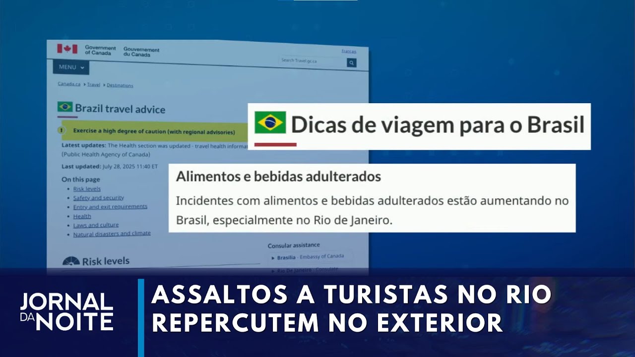 Assaltos a turistas afetam setor do turismo no Rio de Janeiro