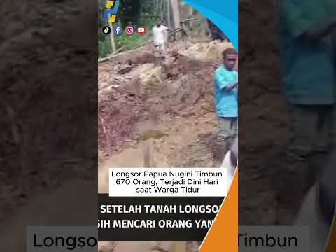 Longsor Papua Nugini Timbun 670 Orang #shortvideo #shorts #short #trending #papua