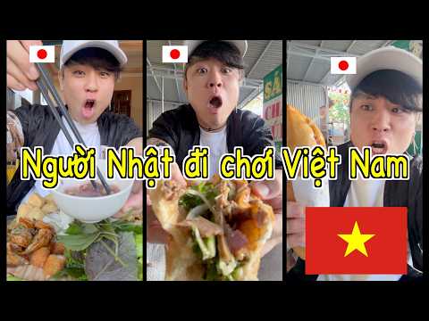 Người Nhật đi chơi Việt Nam🇻🇳Đi đâu cũng được rủ vào quán này quán kia :)))  #vietnamkun