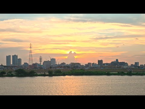 Ichikawa day to sunset walk before fireworks, Japan 2025 • 4K