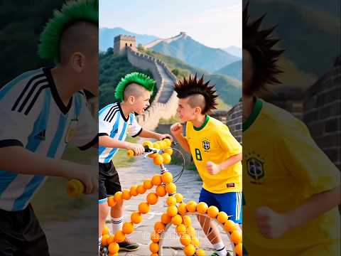 Messi Fan vs Neymar Fan की Cycle Fight 😂🚴♂️🔥 #ai #messi #neymar #shorts