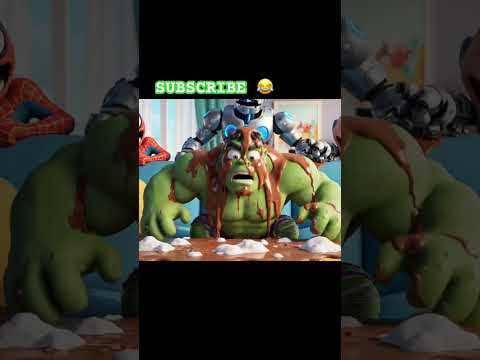 gajab hogya 😂 #youtubeshorts #funnycartoo #animatedcartoon #viral #robo #hulk #spiderman #avengers