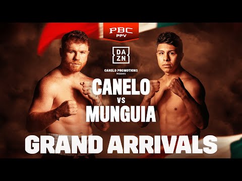 Canelo alvarez vs. Jaime munguia grand arrivals livestream