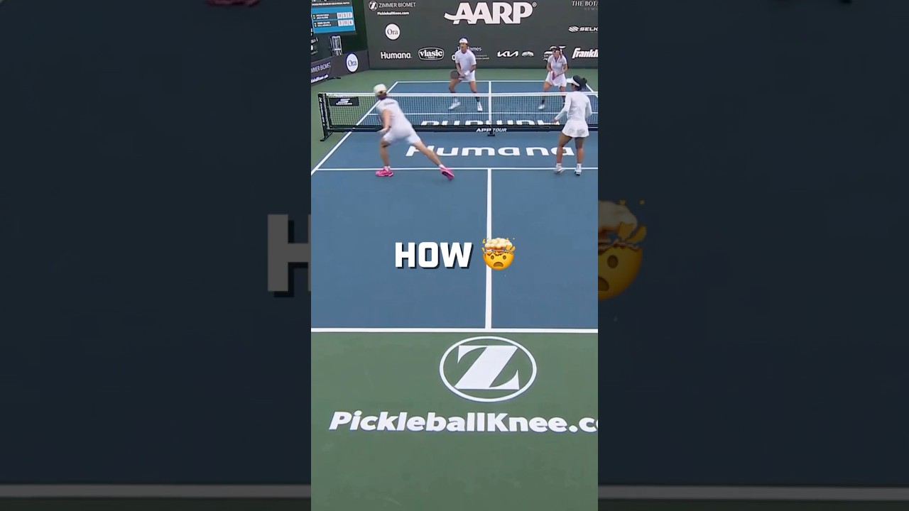 You don’t see a backhand flick Erne everyday 👀 #shorts #erne #pickleball