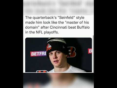 The quarterback's "Seinfeld" style made him look like the "master of his domain" after Cincinnati