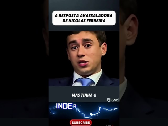 Nikolas Ferreira - Vai Pra Cima da Jonalista de Esquerda. #noticias #viralvideo #nikolasferreiradm