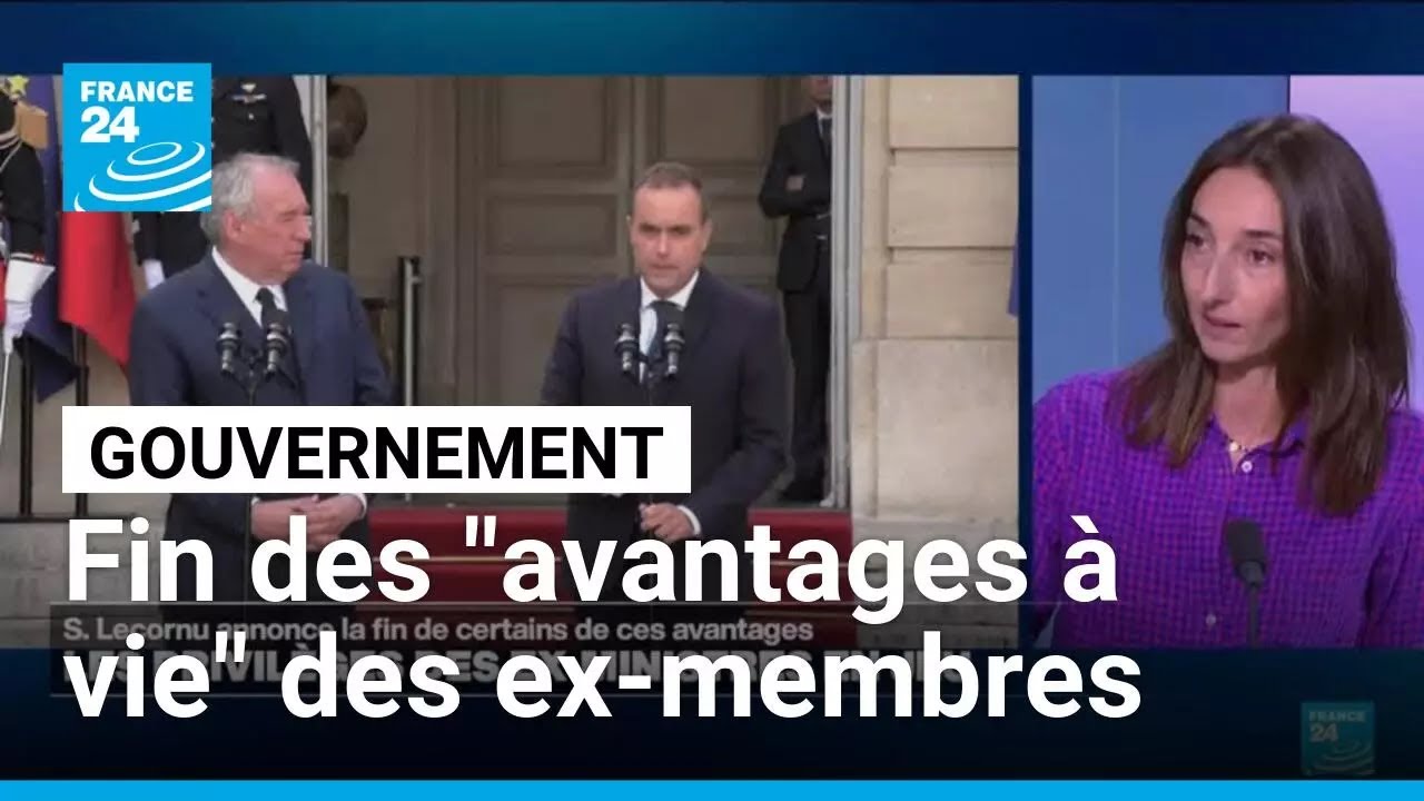 Sébastien Lecornu annonce la fin des "avantages à vie" des ex-membres du gouvernement