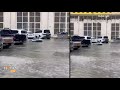 Shocking Footage: Residents Navigate Dubai Floods in Rubber Boat | News9