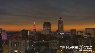 TIME-LAPSE VIDEO | Watch downtown Cleveland go into totality during solar eclipse
