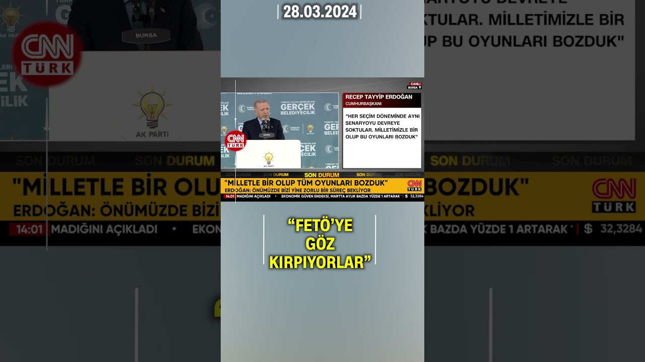 Cumhurbaşkanı Recep Tayyip Erdoğan Bursa Mitinginde Konuştu | CNN TÜRK #shorts