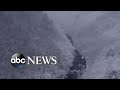 Aerial footage captures snow in North Carolina landscape
