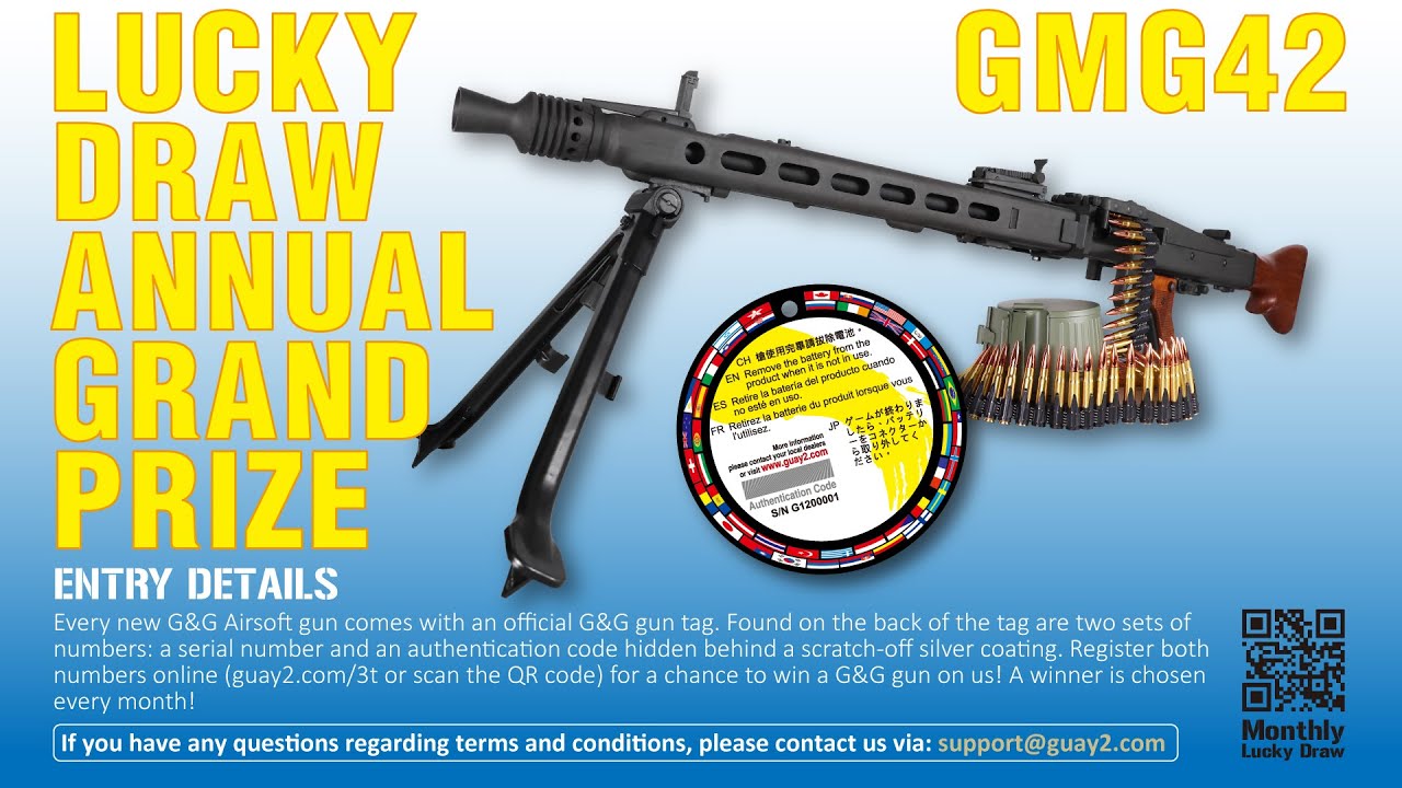 G&G Armament Lucky Draw December 2021 & Annual Grand Prize