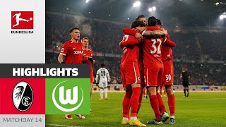 Goal festival at Breisgau | SC Freiburg — VfL Wolfsburg 3-2 | Highlights | MD 14 – Bundesliga 24/25