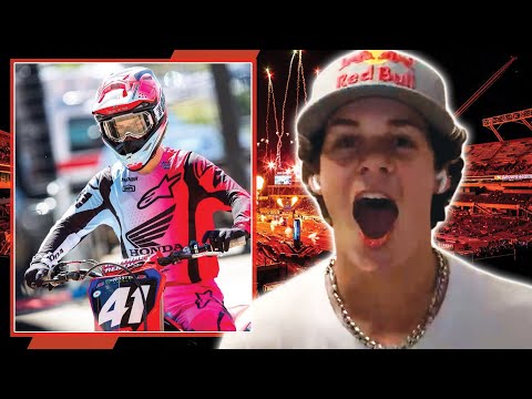 Jett Lawrence watches brother Hunters first Supercross race LIVE on the podcast - SX Companion