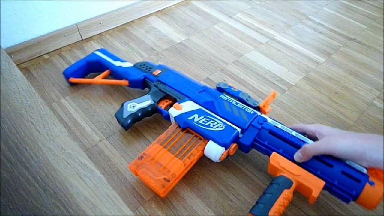 Deutsch Nerf Review Retaliator Nerf N Strike Elite Youtube