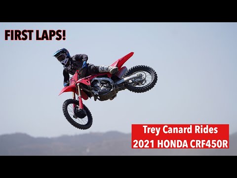 First Ride on the ALL NEW 2021 Honda CRF450R - ft. Trey Canard