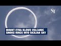 Watch: Mount Etna blows rare volcanic vortex smoke rings Into Sicilian sky