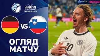 Німеччина – Словенія. Чемпіонат Європи 2025 (U-21), груповий етап / Огляд матчу