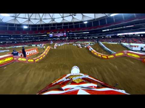 GoPro HD: Kyle Peters Practice Lap 2013 Monster Energy Supercross from Atlanta 