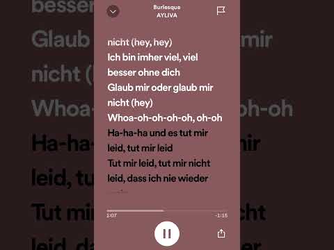 AYLIVA - Burlesque (Lyrics)