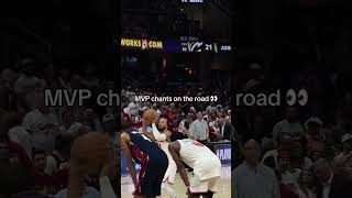 Jalen Brunson getting MVP chants in Cleveland 😳
