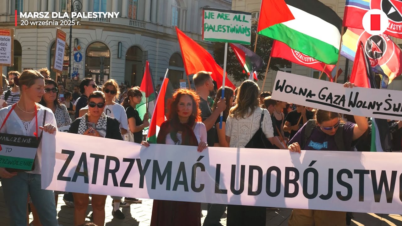 Marsz solidarności z Palestyną w Warszawie