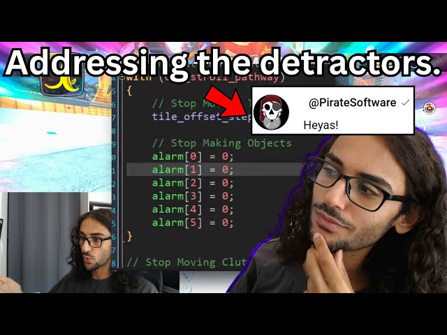 Pirate Software responded to my code review...