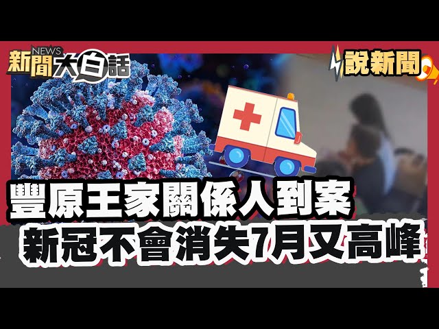 豐原王家「關係人」陸續到案     新冠不會消失7月又高峰【#大白話說新聞】#新冠#高峰#關係人