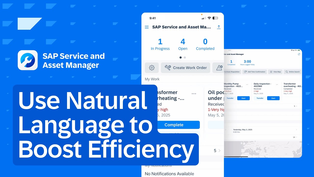 Use Natural Language to Cut Data Entry Time and Boost Efficiency in SAP Service and Asset Manager