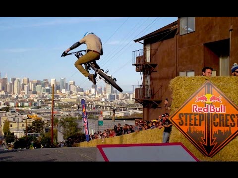 Bike Racing Down Steep San Francisco Streets - Red Bull Steep Crest 2014 