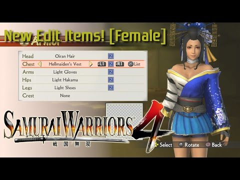 Samurai Warriors 4 (Sengoku Musou 4) - Female CAW ...